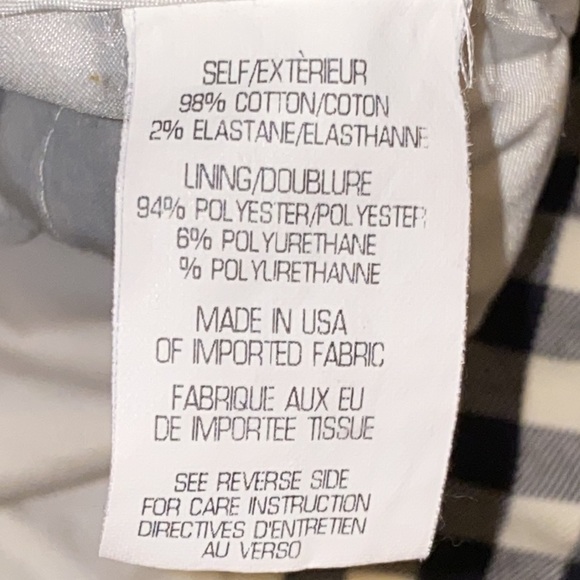 Theory Izelle S. Barnet Check Cropped Pants in Black and White size 2 - Picture 10 of 16